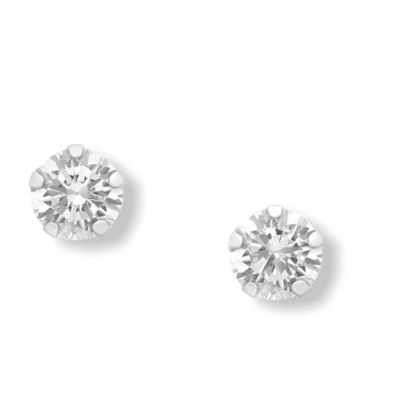 Srebrni uhani bučka s cirkoniji