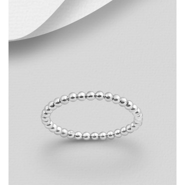 Srebrni prstan - kroglice
