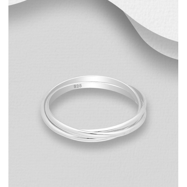 Srebrni prstan - trije obroči