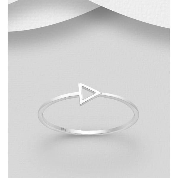 Srebrni prstan - trikotnik